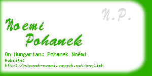 noemi pohanek business card